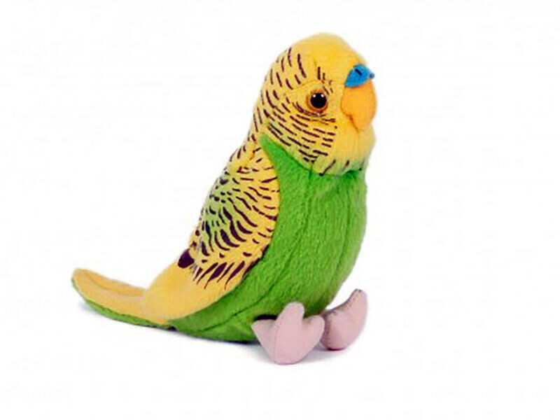 Andulka zelená plyš 19cm